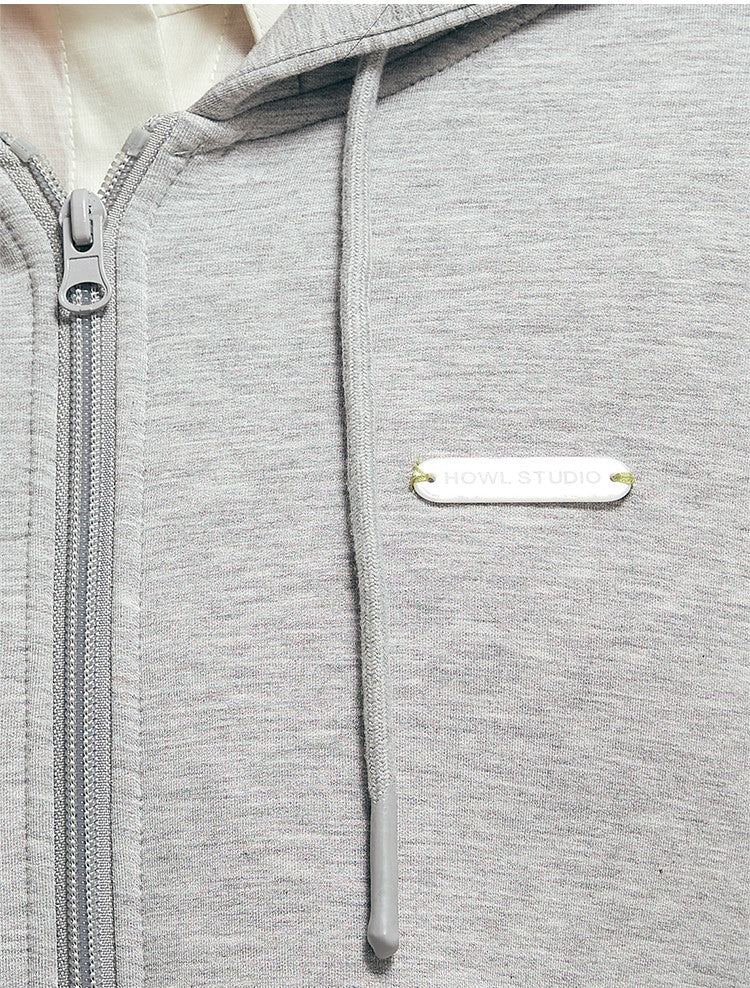 White / Grey hoodie jacket