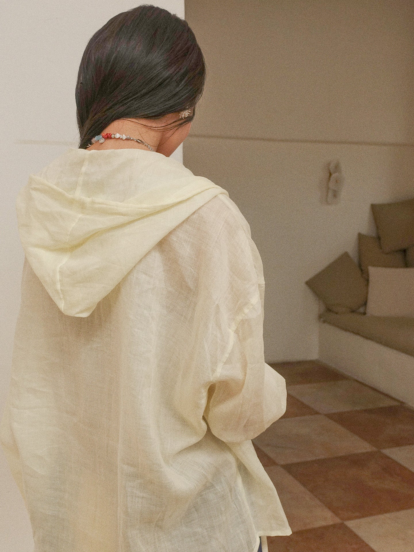 Howl studio ramie hoodie shirt