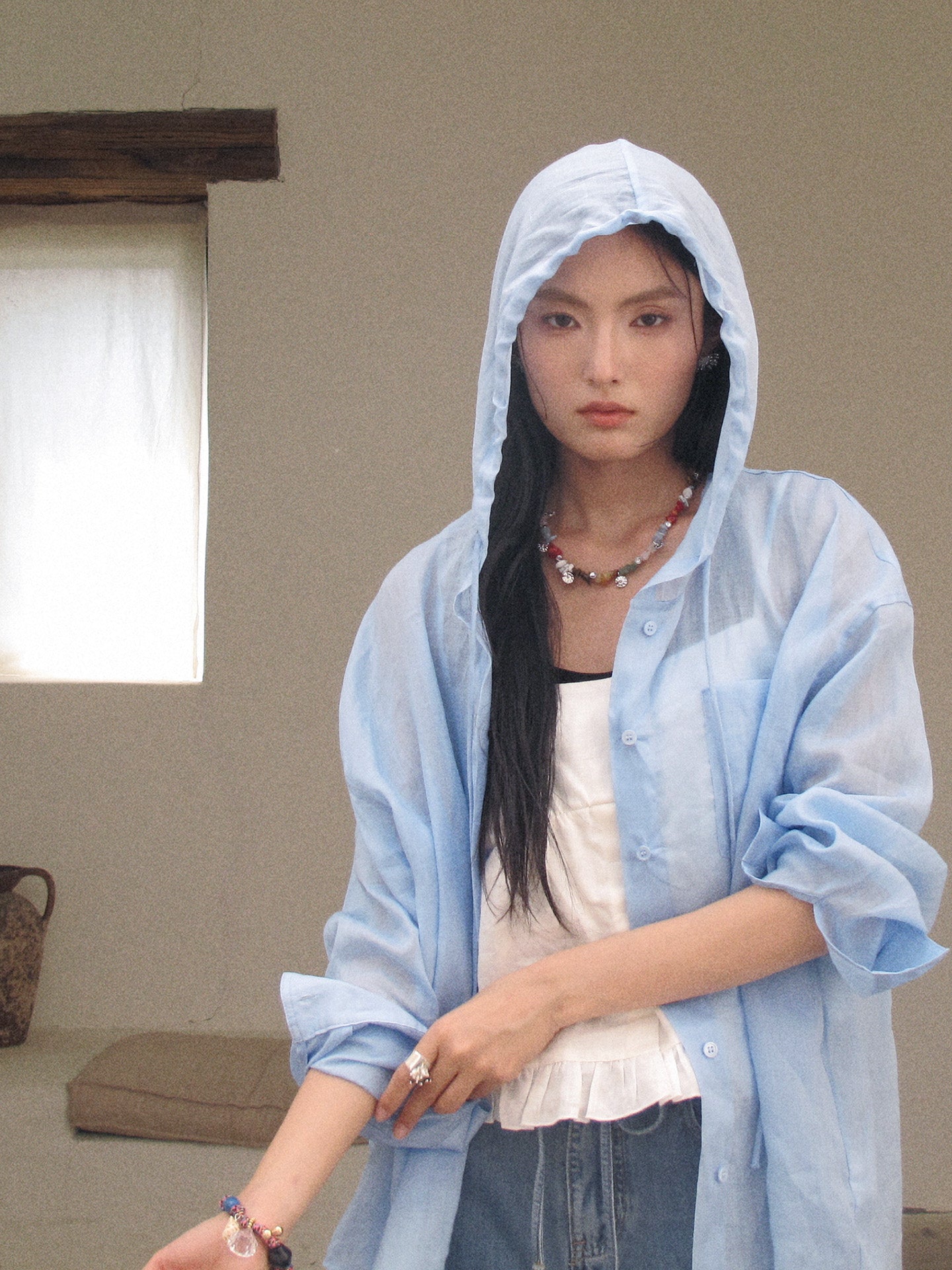 Howl studio ramie hoodie shirt