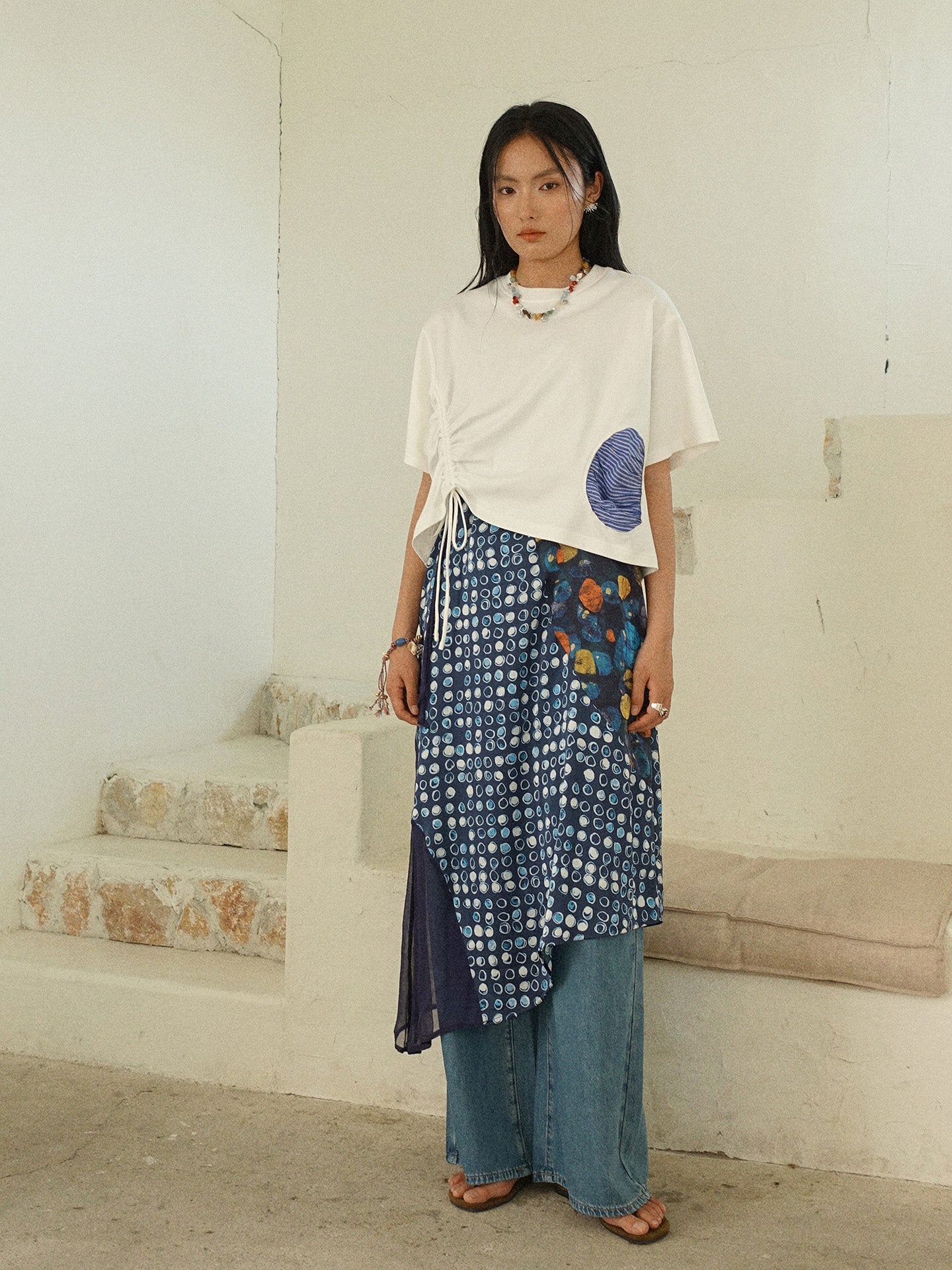Howl studio tencel drawstring jeans