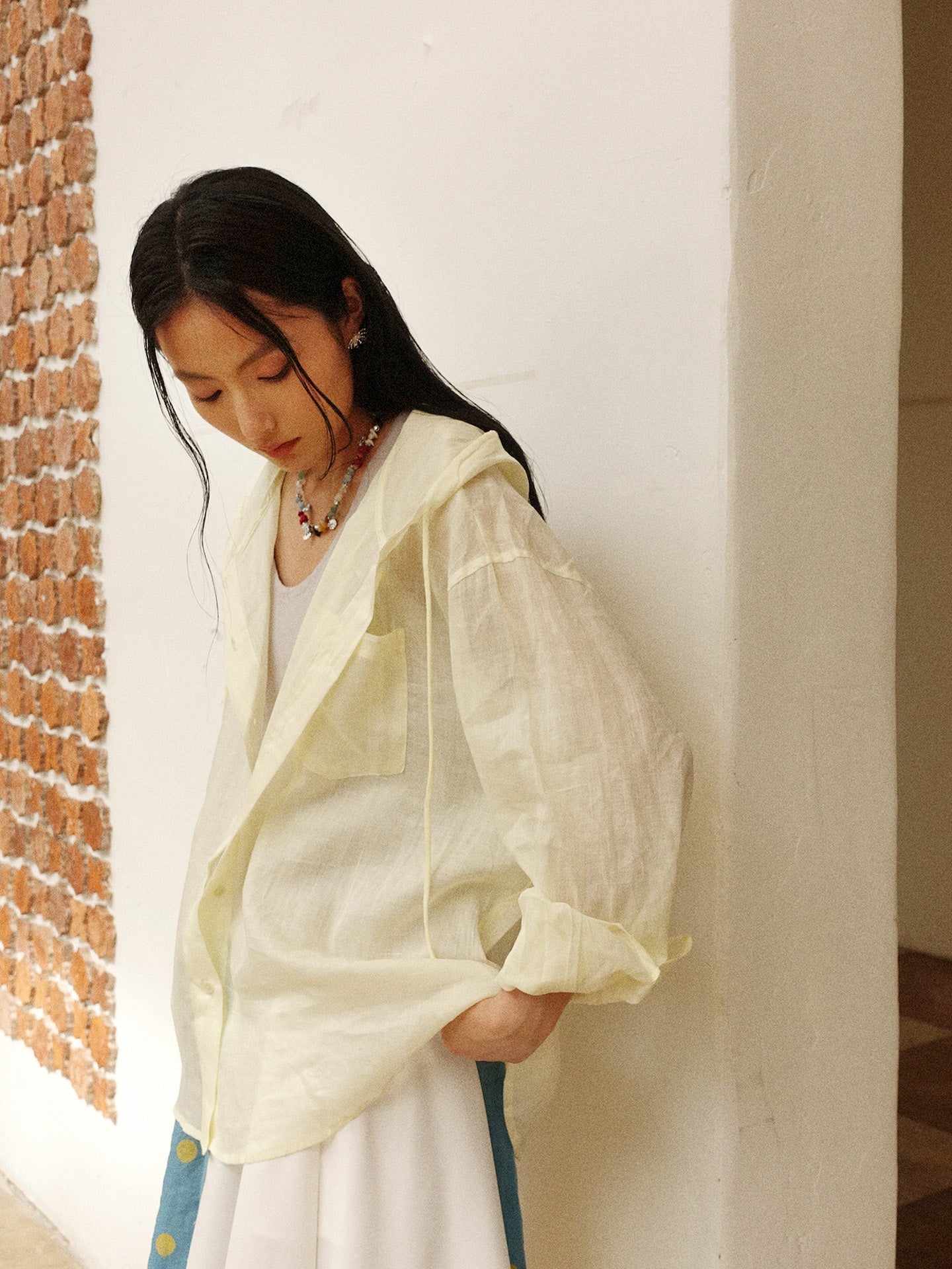 Howl studio ramie hoodie shirt