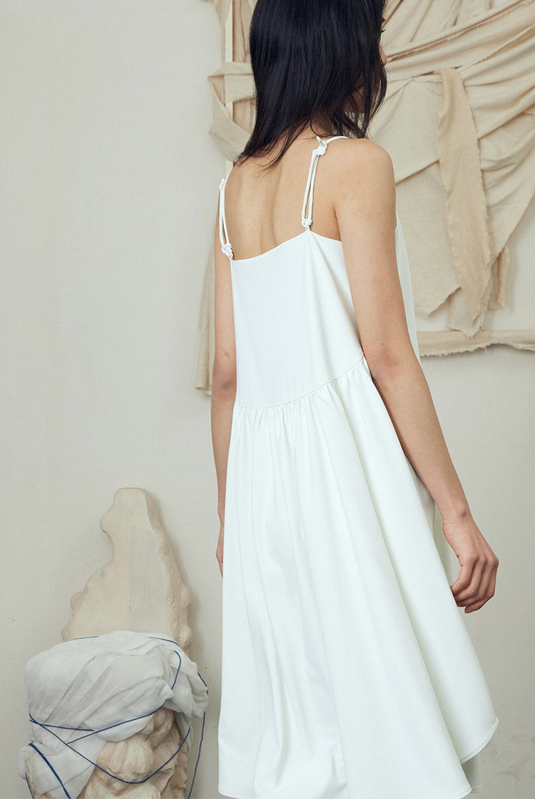 White/Black overall dress