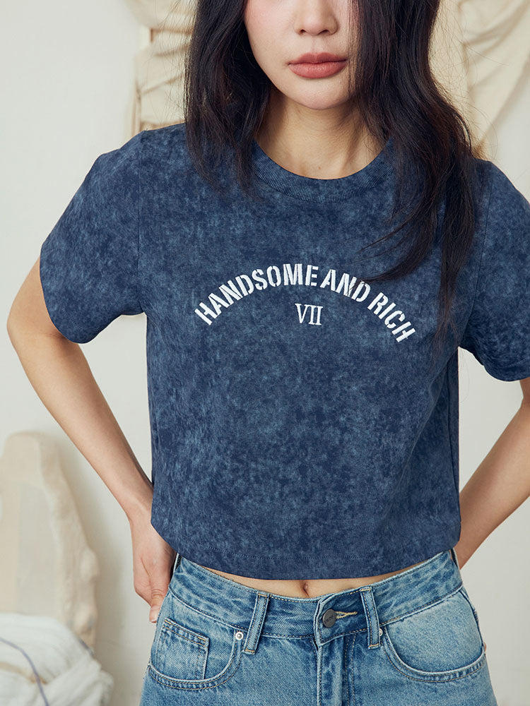 "Handsome and rich" Tie-dyed Shirt