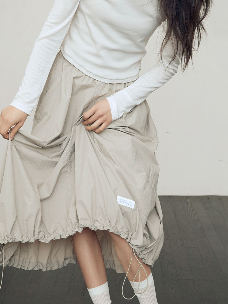 Drawstring skirt