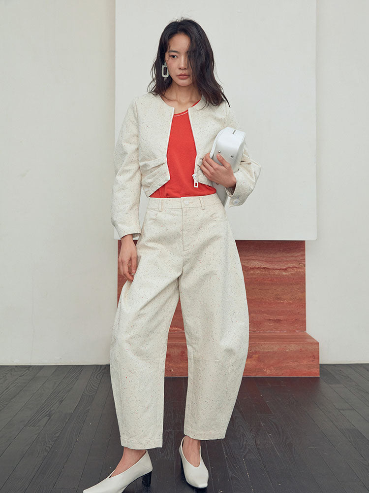 Colour mixture Cotton linen jacket