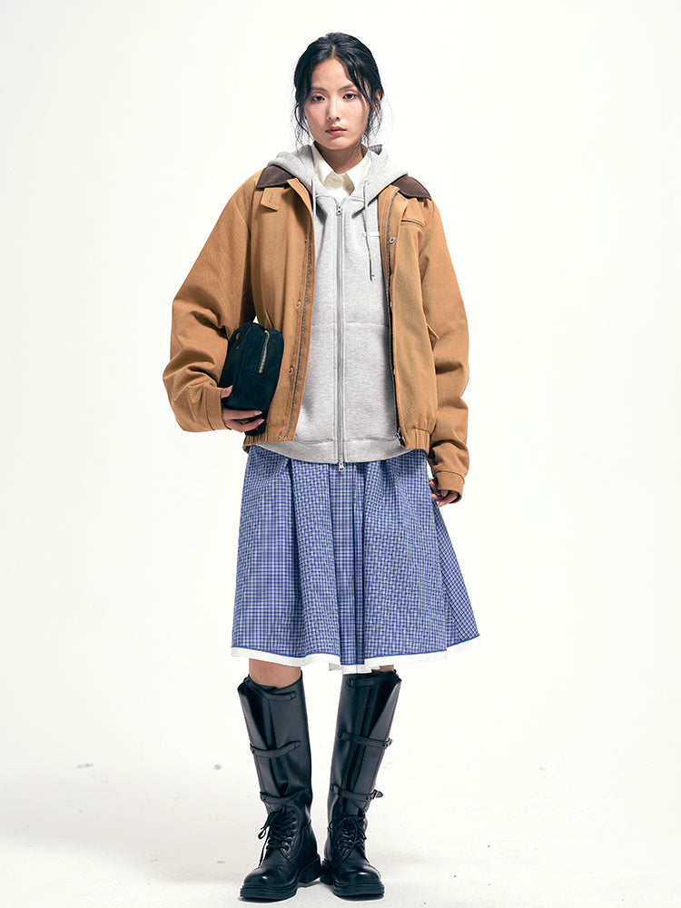 White / Grey hoodie jacket