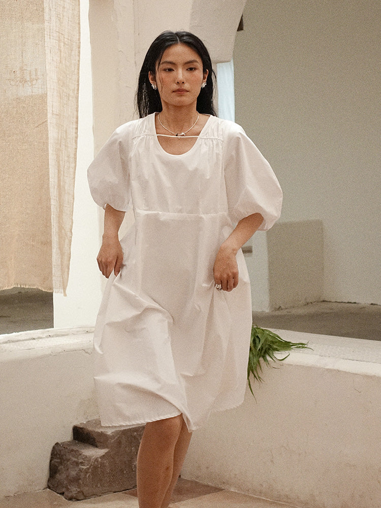 Howl Studio White puff  sleeves dress