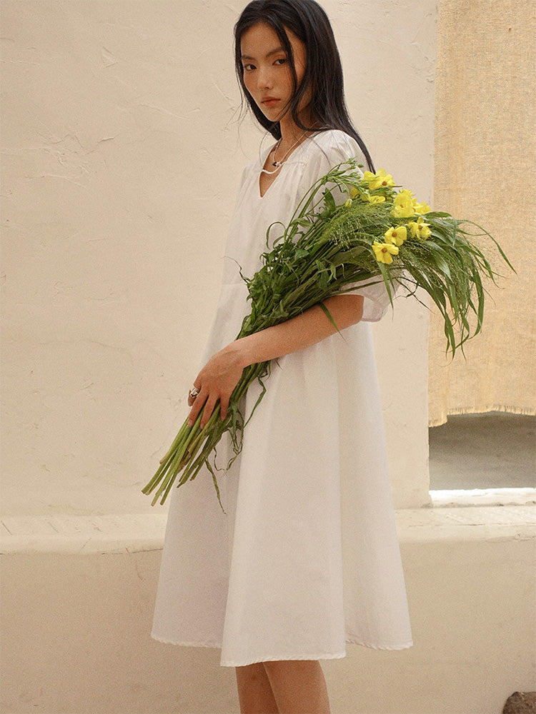 Howl Studio White puff  sleeves dress