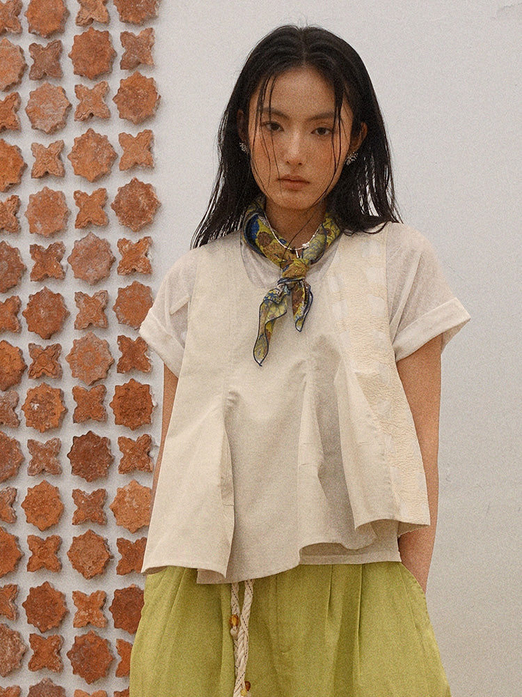 Forest and wild flower scarf