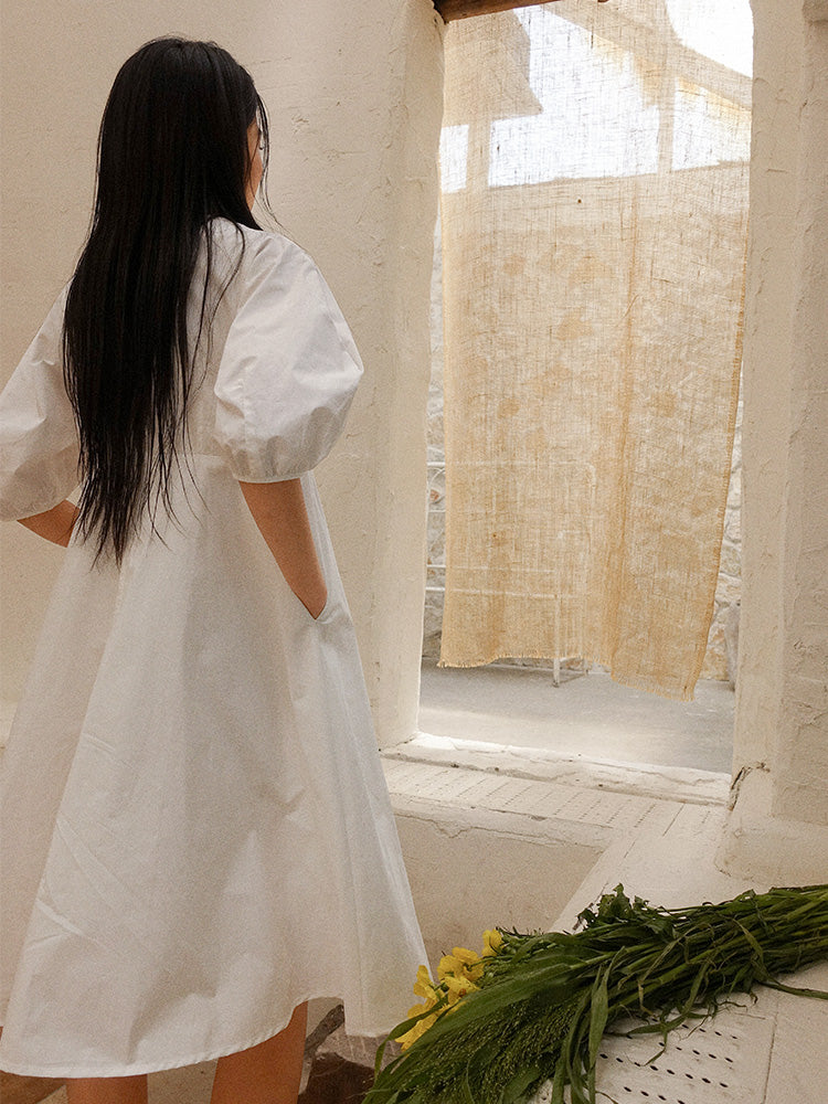 Howl Studio White puff  sleeves dress