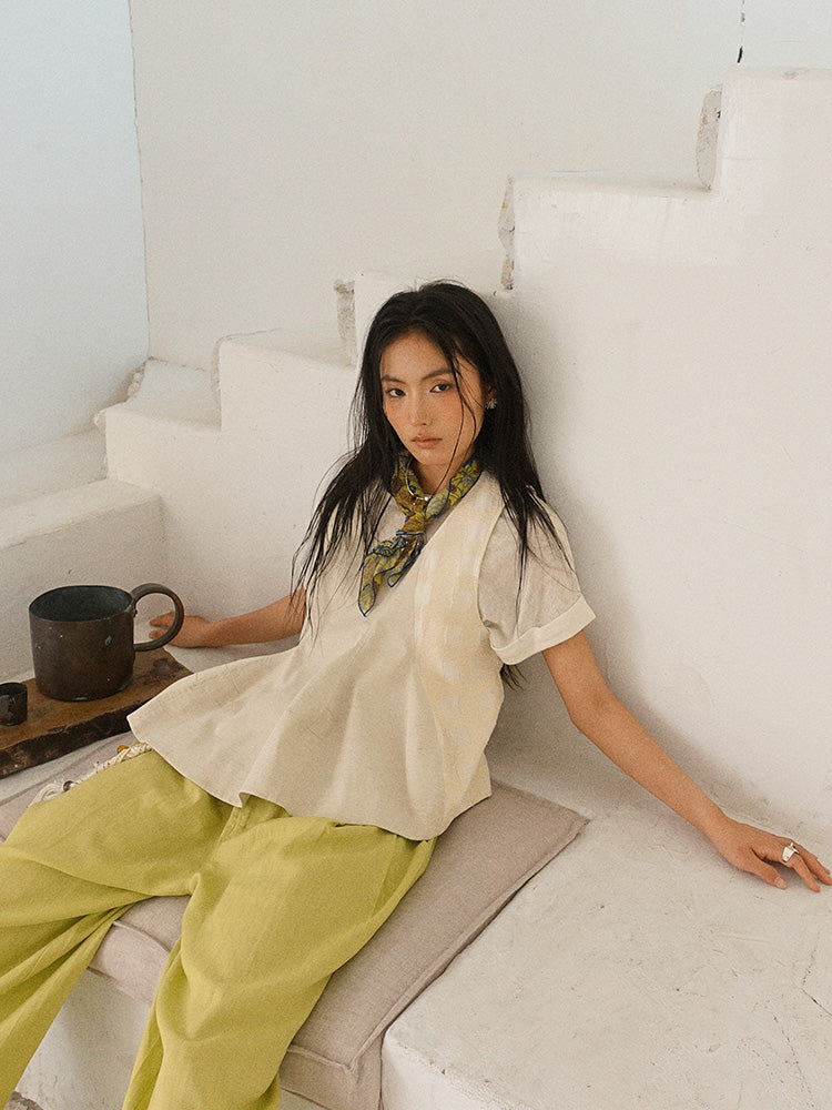 Forest and wild flower scarf