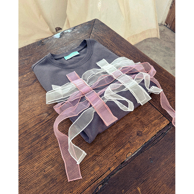 Howl Studio mesh patchwork tee