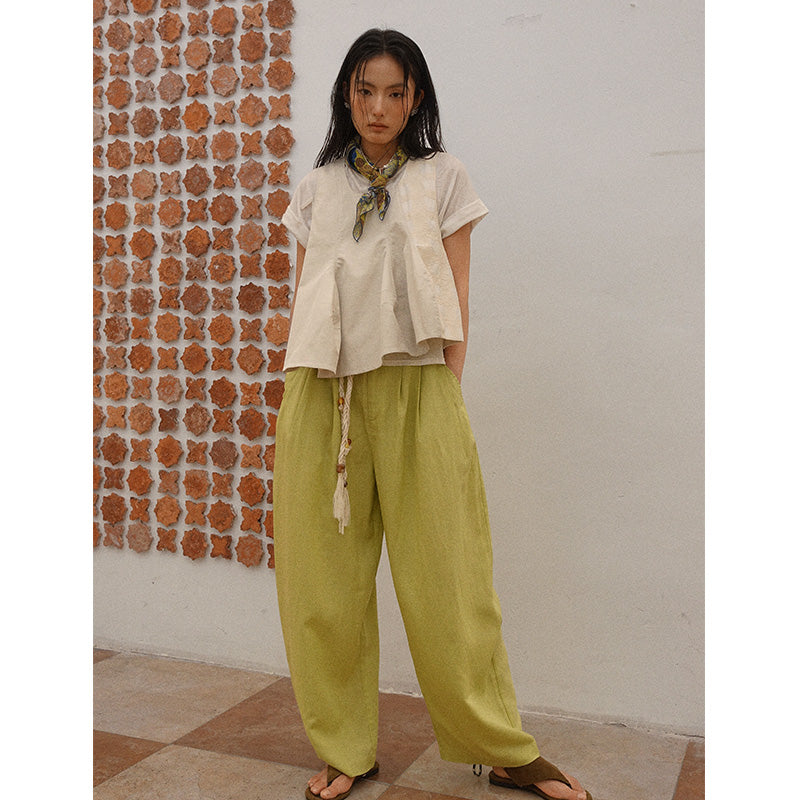 Howl Studio asymetric jacquard patchwork vest