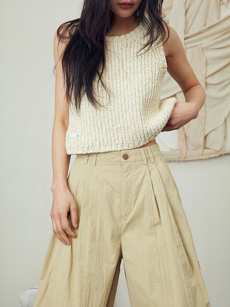 Cotton balloon pants