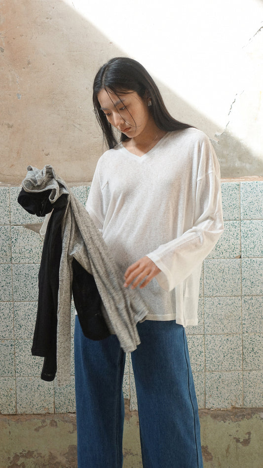 Howl Studio ramie oversize top