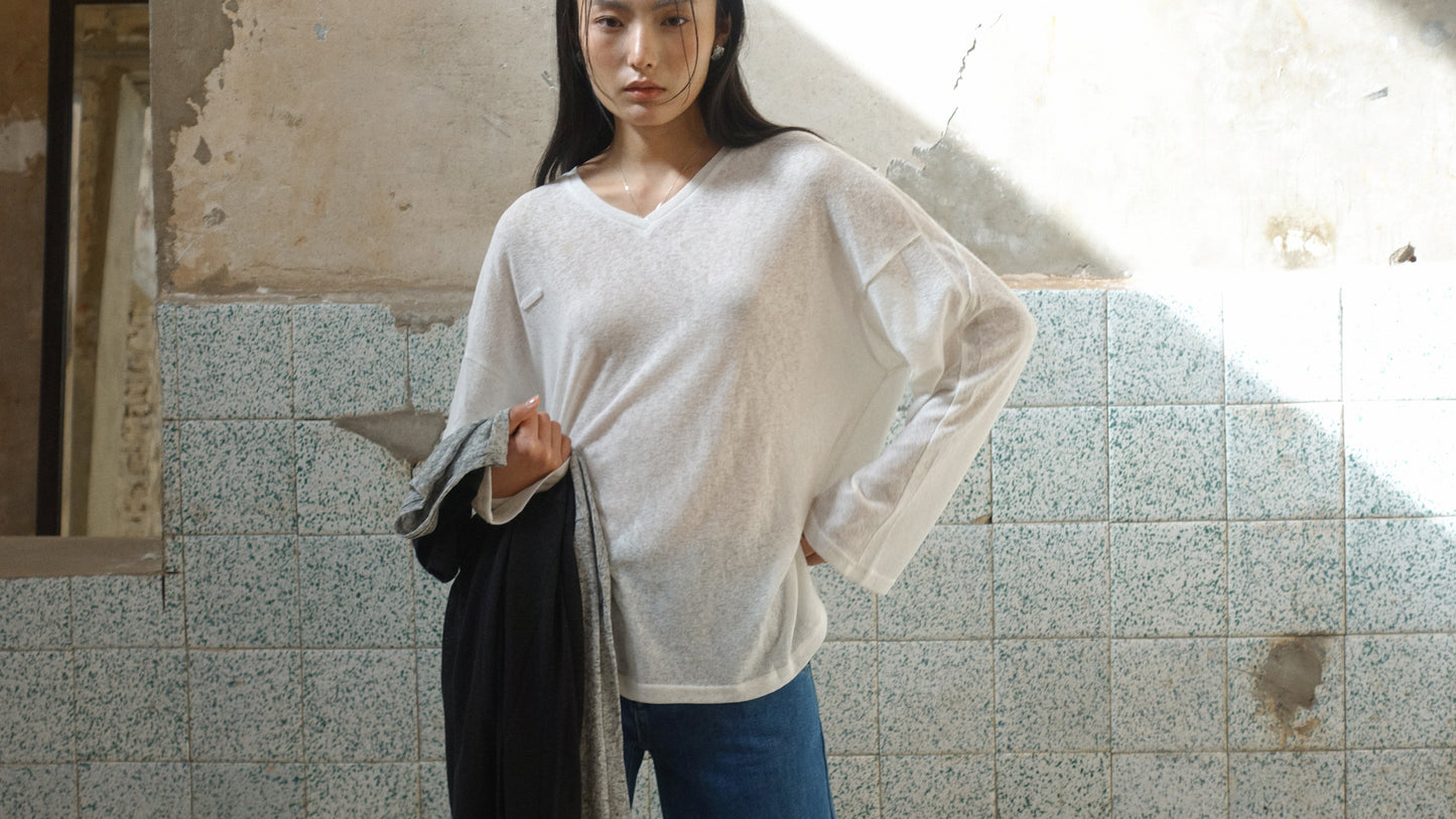 Howl Studio ramie oversize top