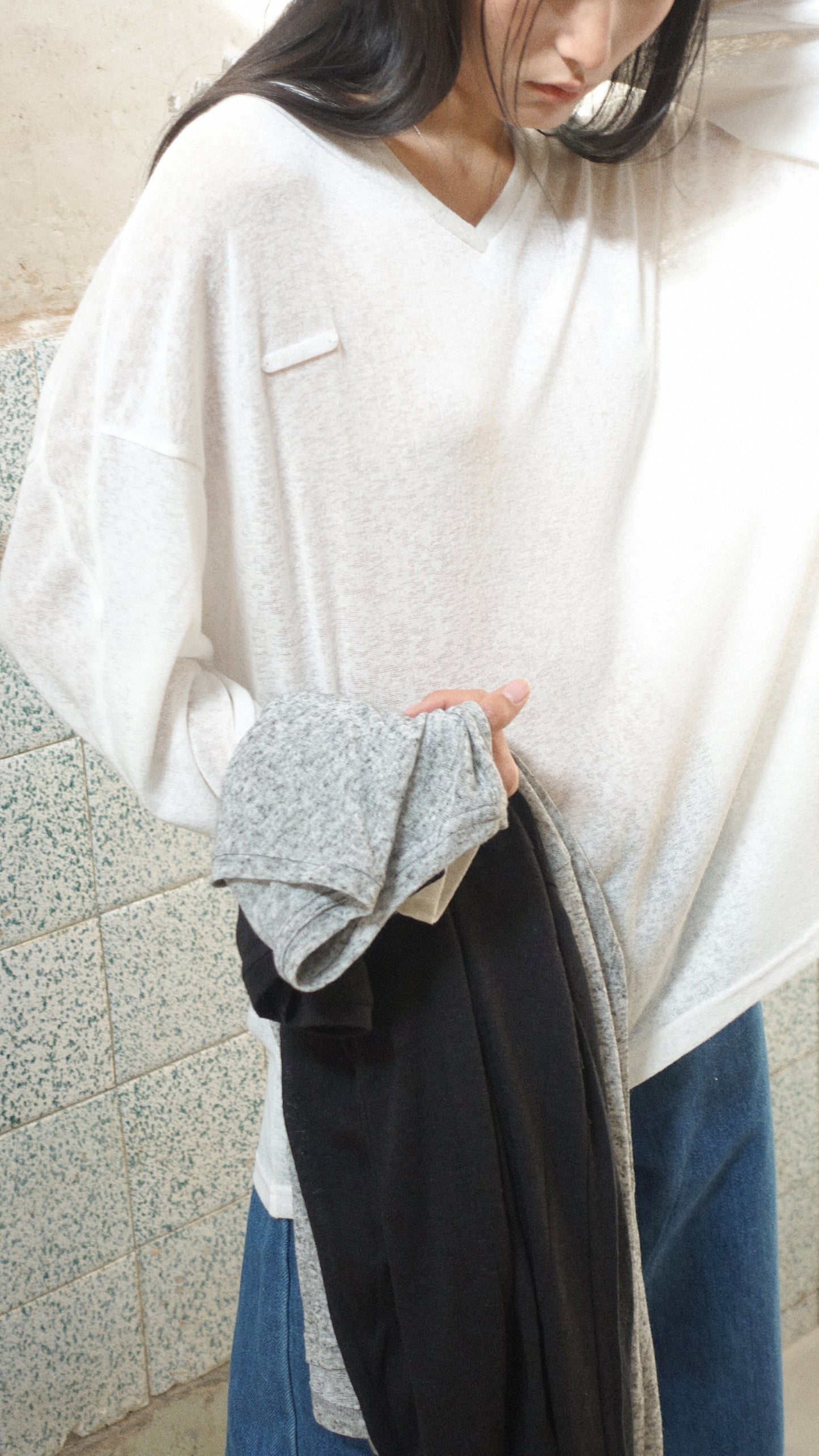 Howl Studio ramie oversize top