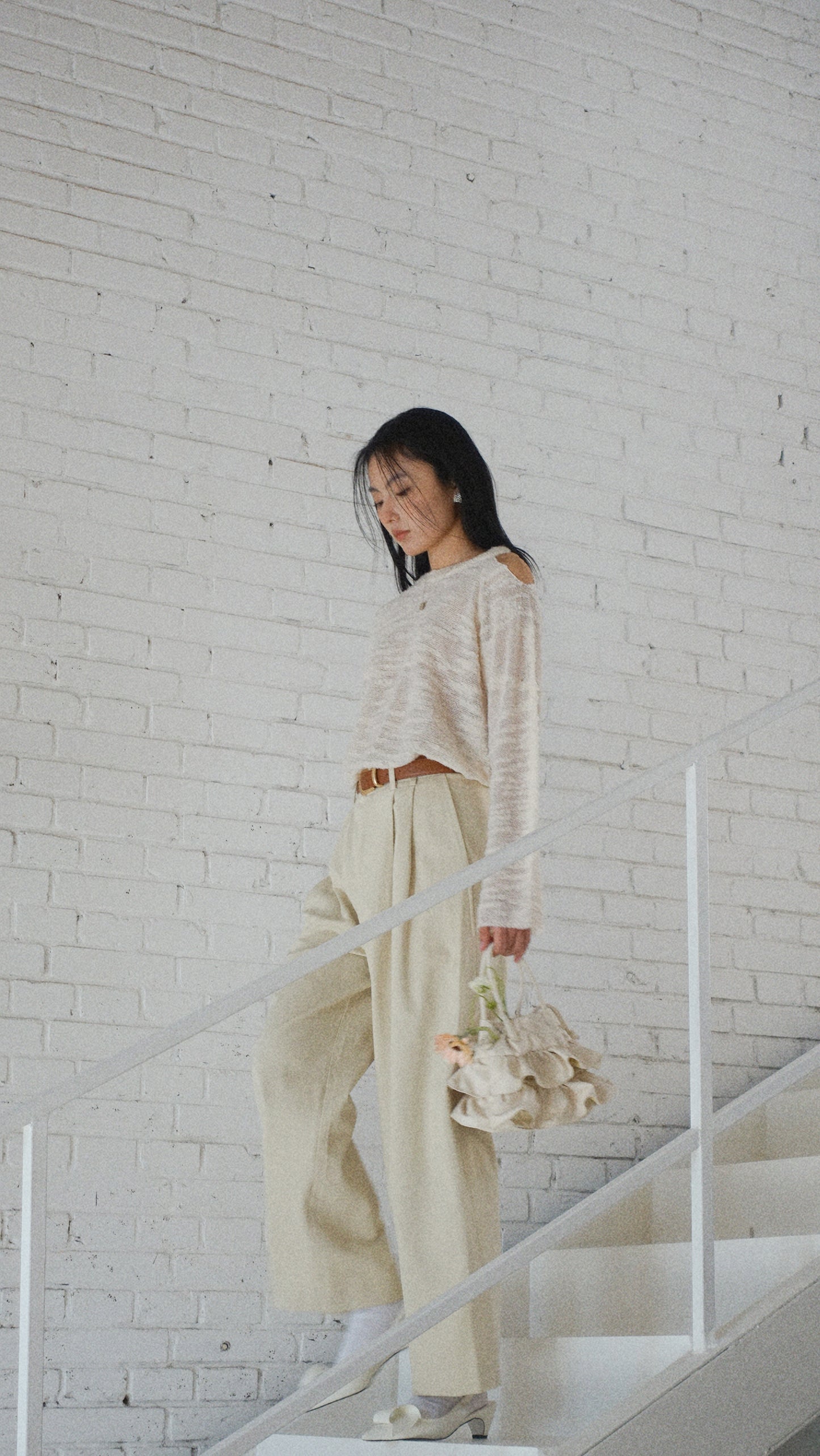 Howl Studio tencel cotton pants (elastic band with belt)