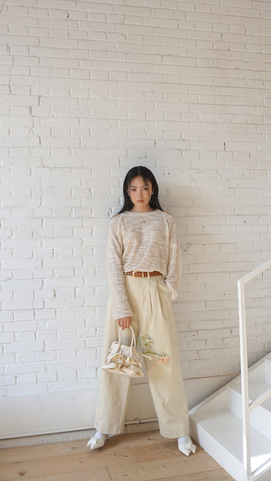 Howl Studio tencel cotton pants (elastic band with belt)