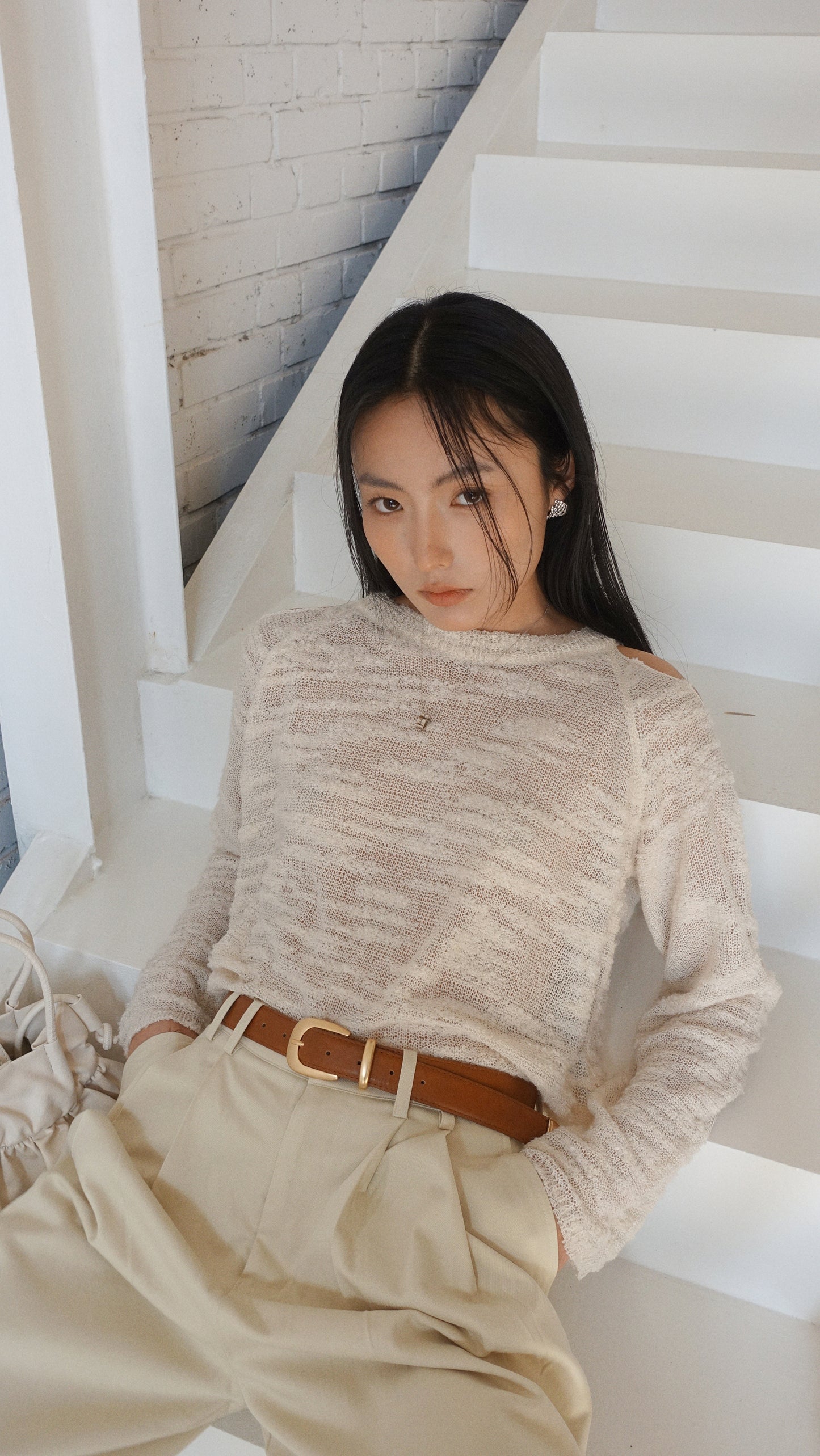 Howl Studio tencel cotton pants (elastic band with belt)