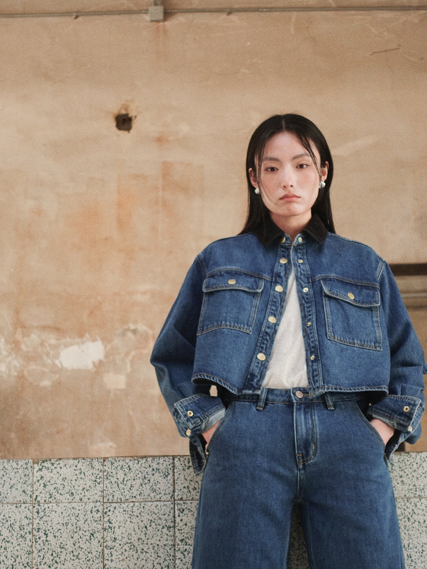 Howl Studio patchwork denim jacket