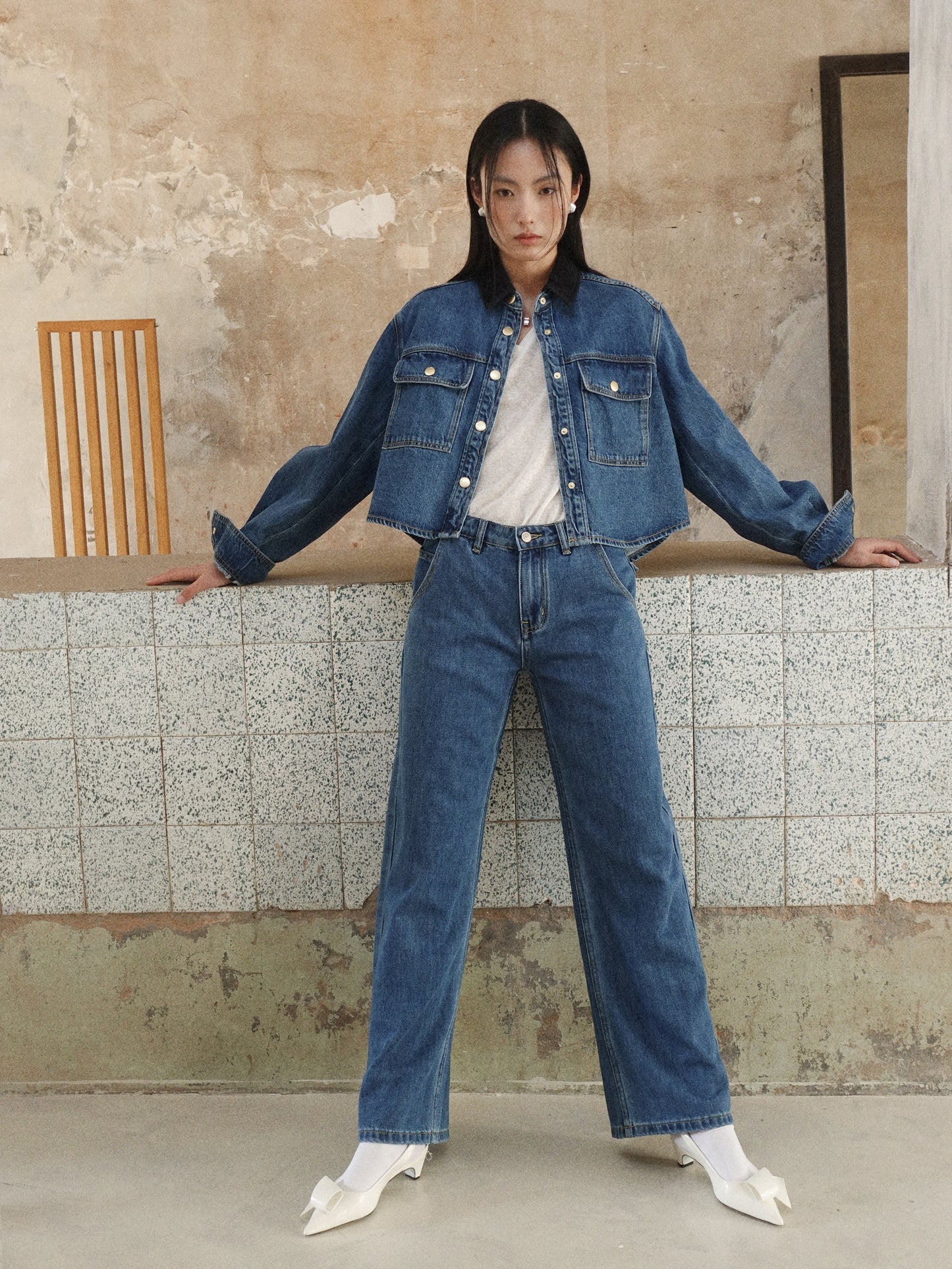 Howl Studio patchwork denim jacket