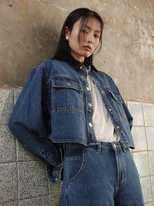 Howl Studio patchwork denim jacket
