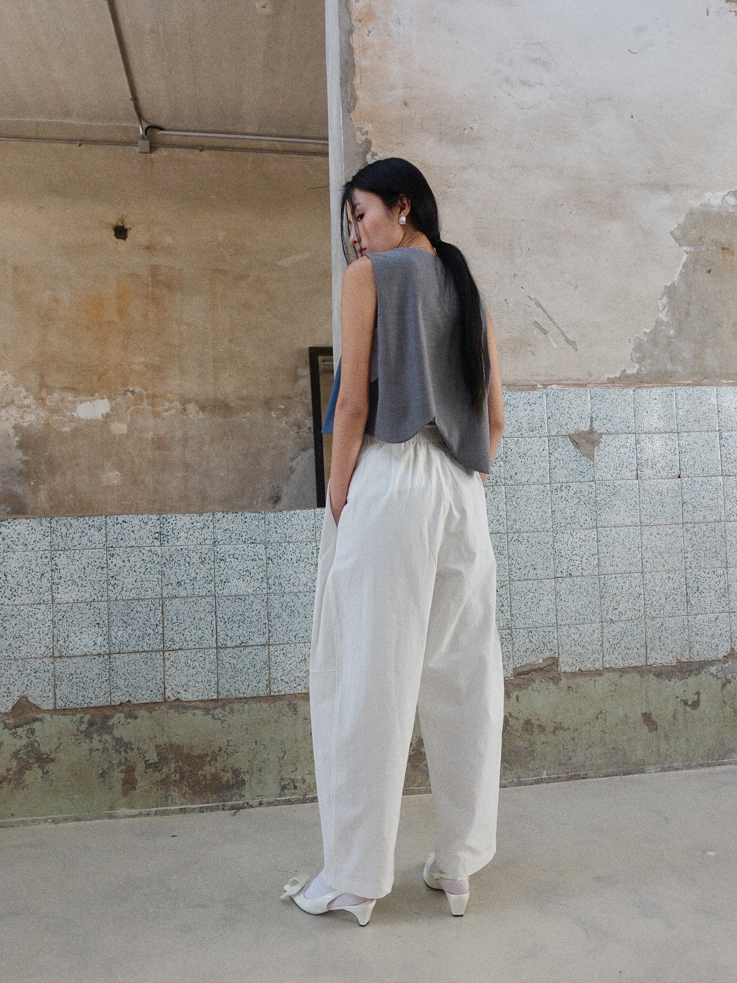 Howl Studio elastic waistband horseshoe  pants