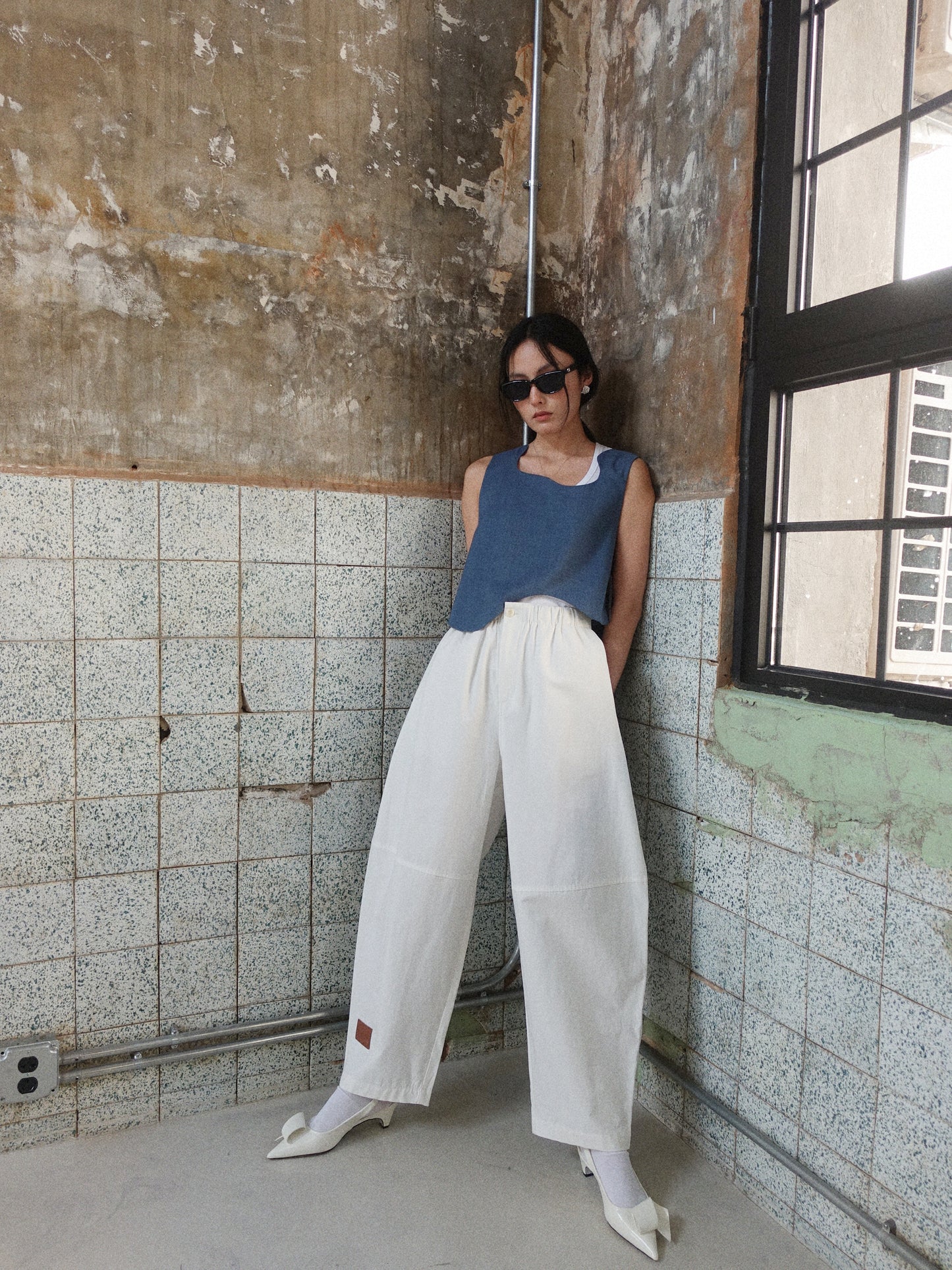 Howl Studio elastic waistband horseshoe  pants