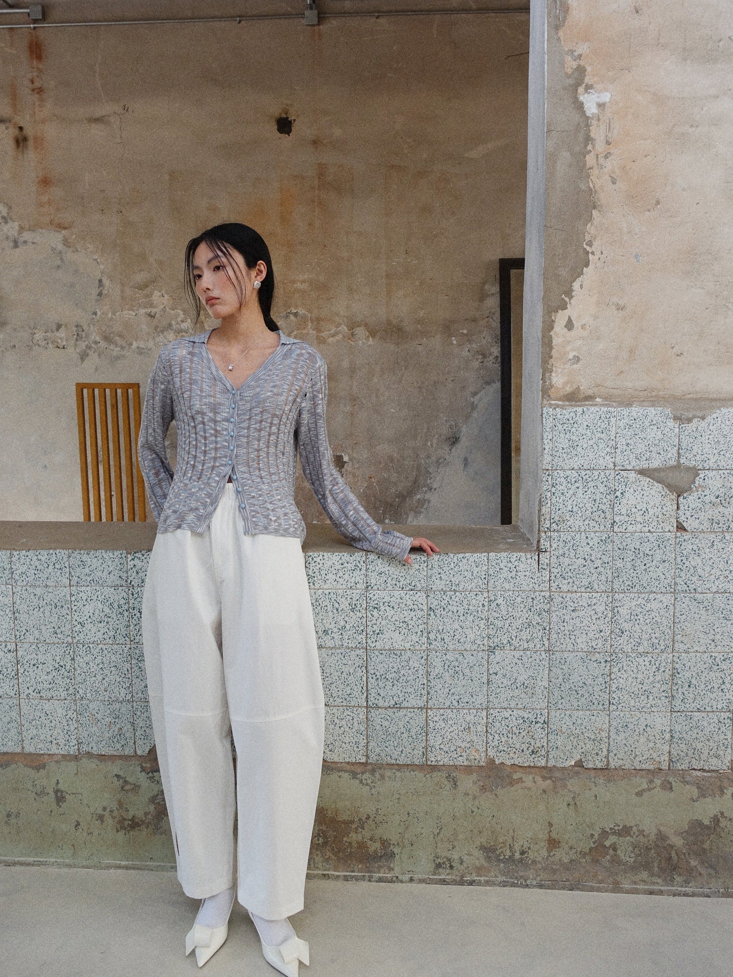 Howl Studio elastic waistband horseshoe  pants