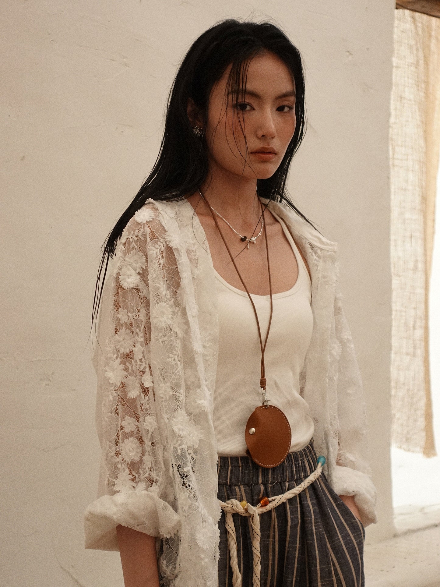 Howl Studio linen Pants with belt