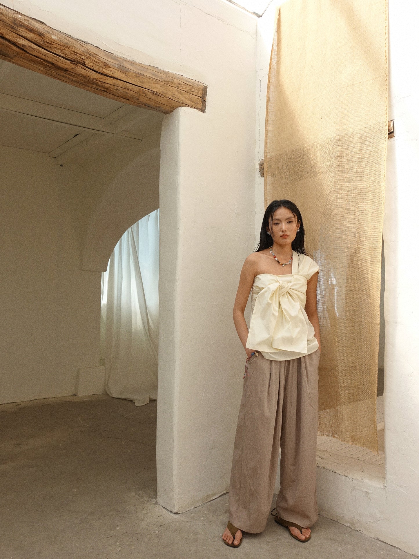 Howl Studio linen Pants with belt