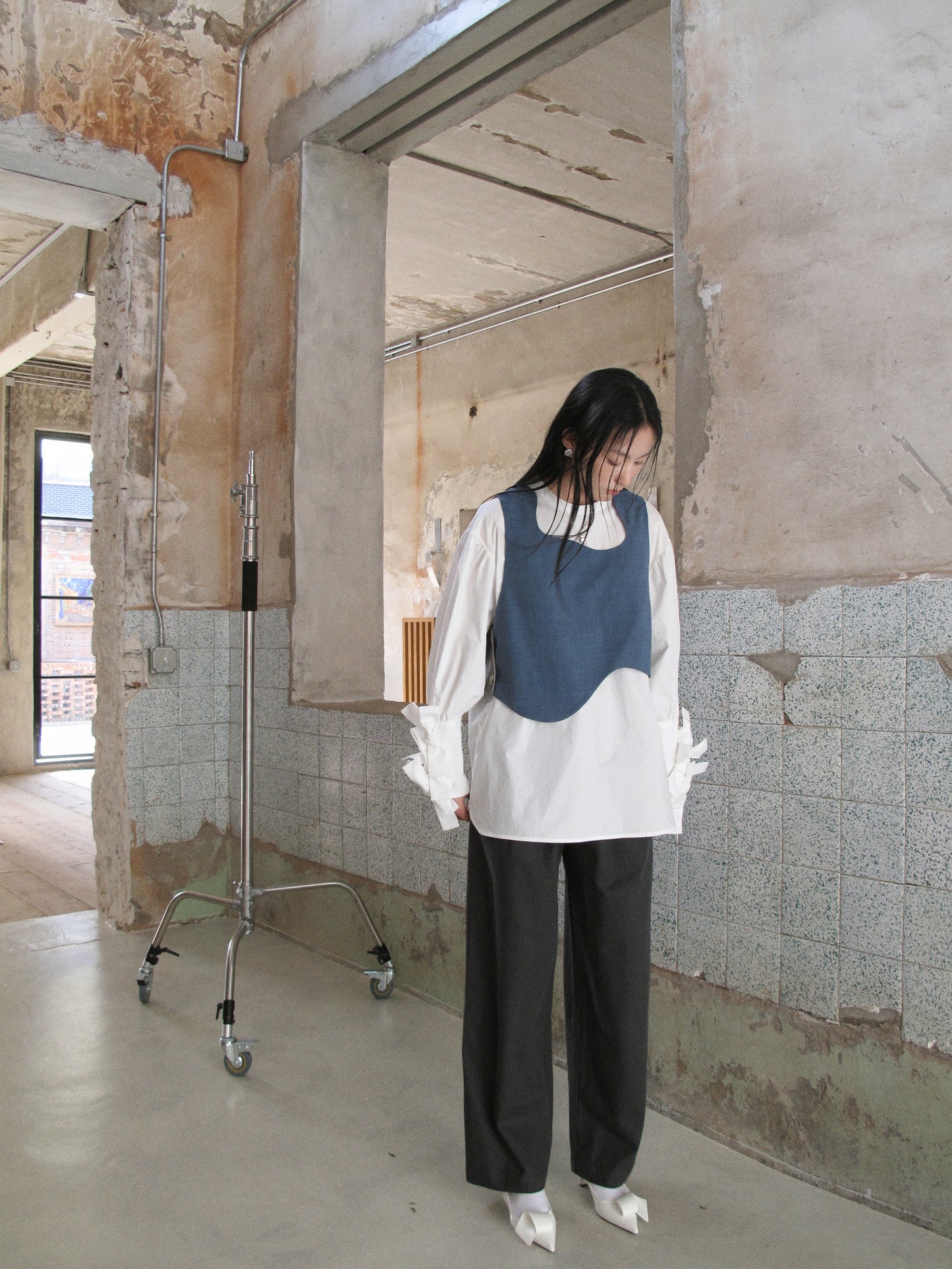 Howl Studio tencel cotton pants (elastic band with belt)