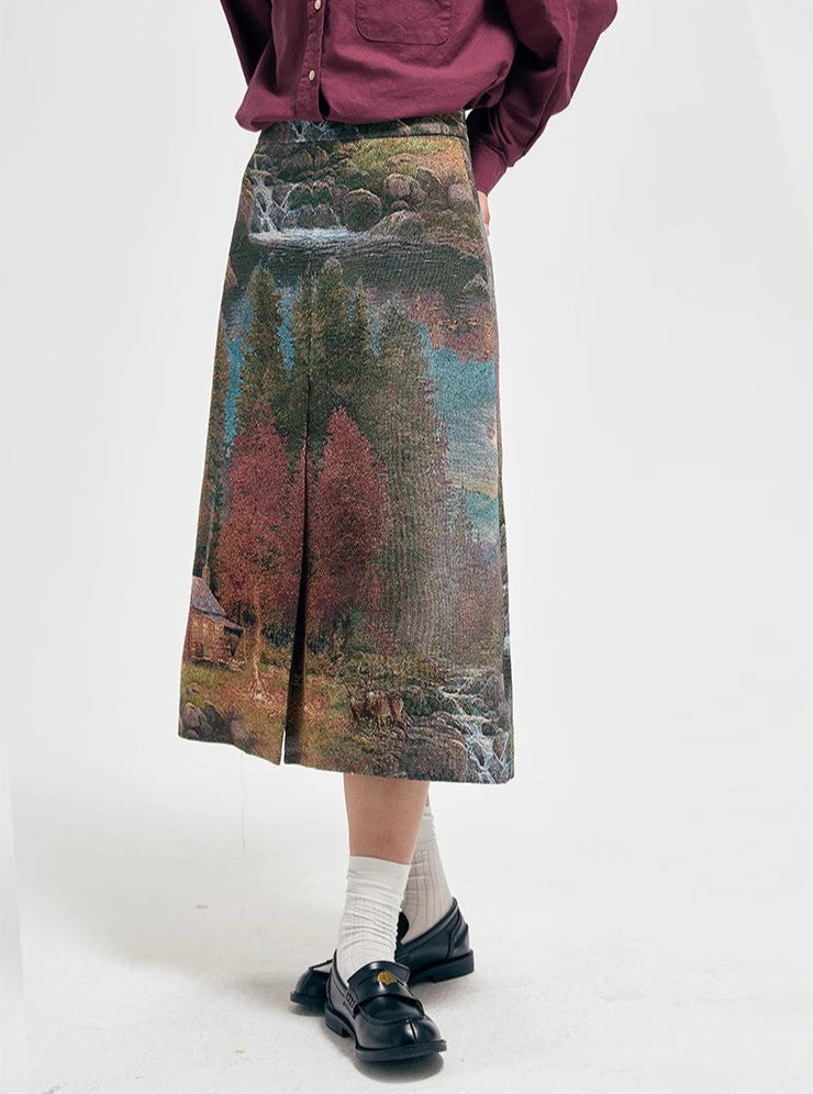 Howl Studio early morning in finland maxi skirt