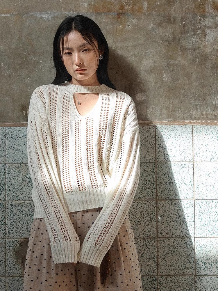 Howl Studio hollow cut out knit