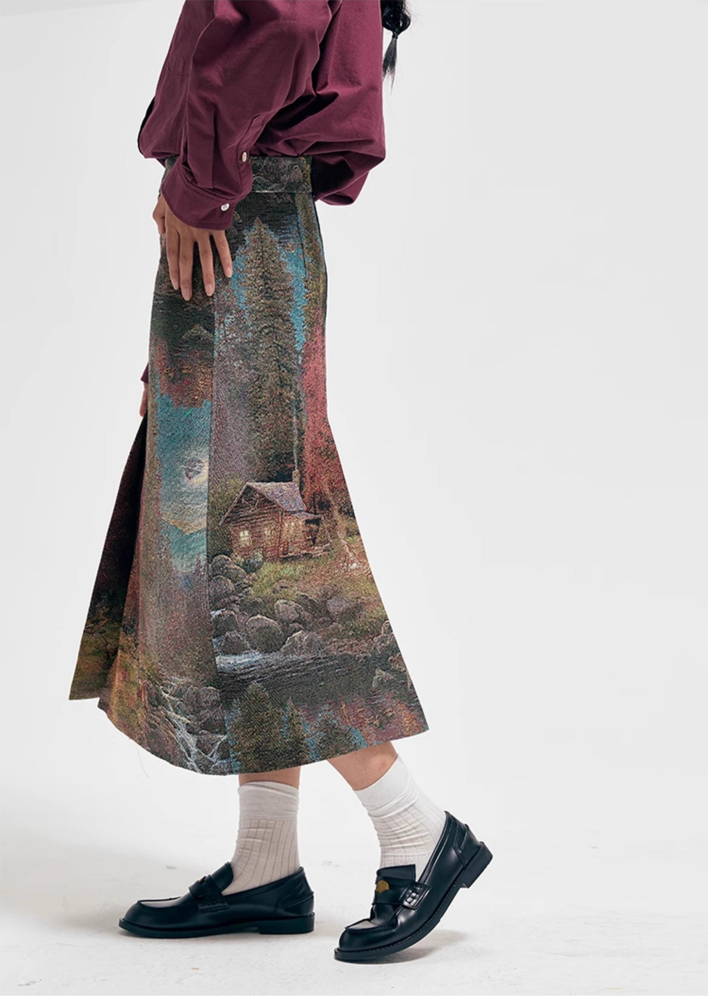 Howl Studio early morning in finland maxi skirt