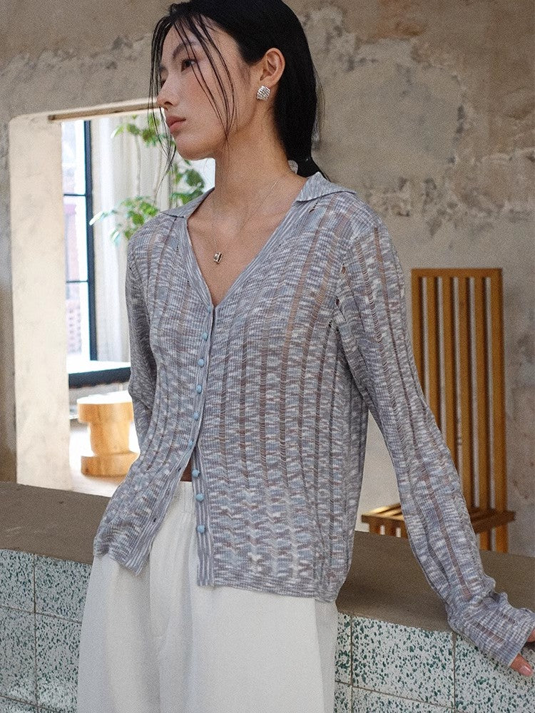 Howl Studio stripe  lightweight cardigan