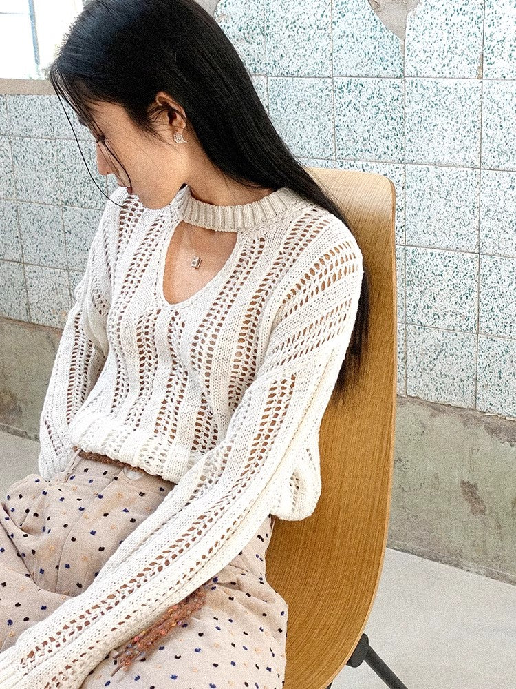 Howl Studio hollow cut out knit