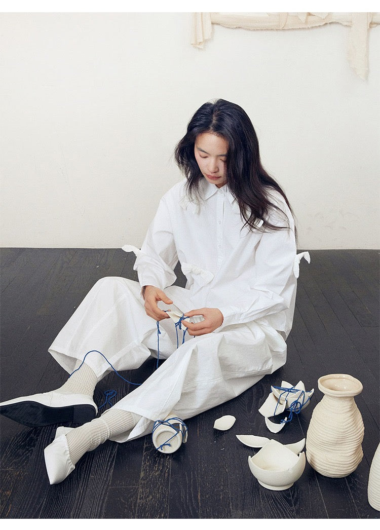 Cotton balloon pants