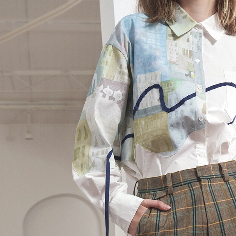 BARCELONA Patchwork Shirt