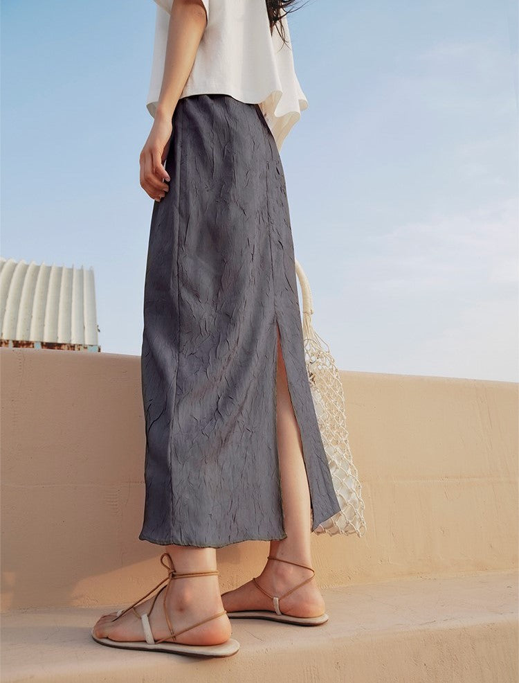 HOWL X DI UJDI Collection Textured skirt