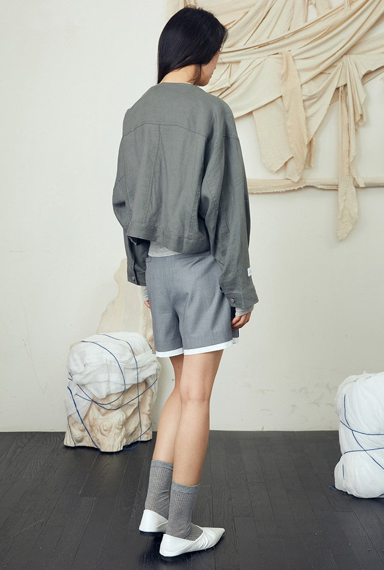 Ramine cotton blend short jacket