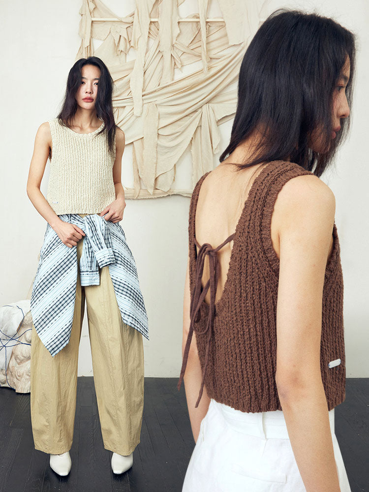 Knitted tank top