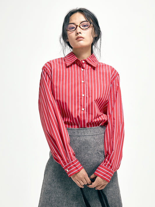 Ancora red stripe shirt