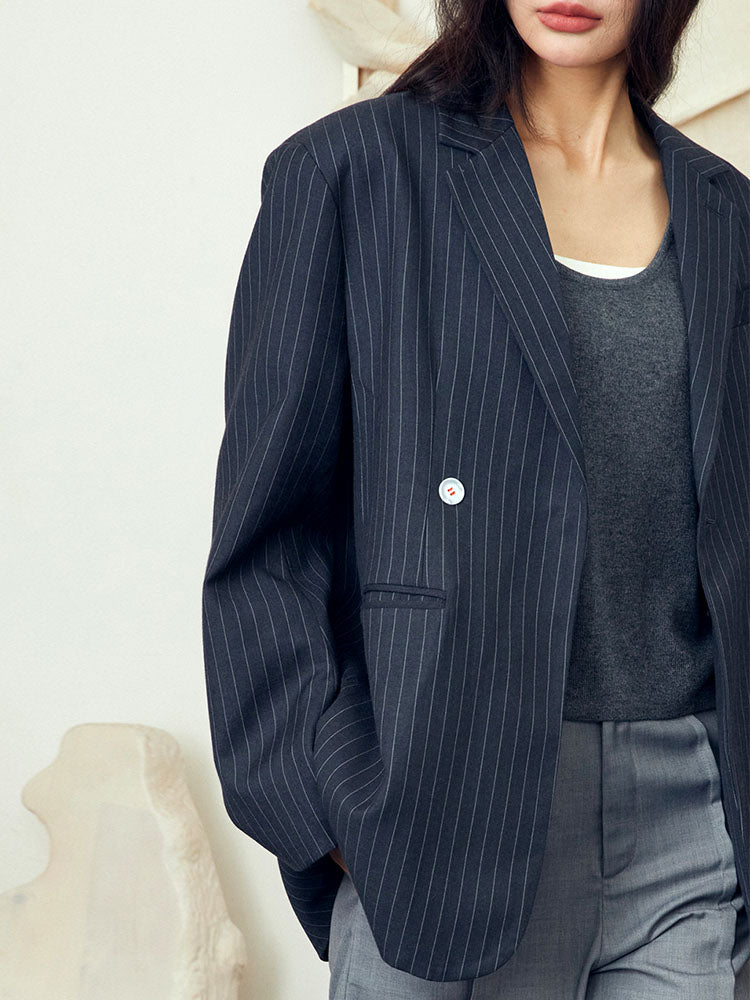 Stripe suit jacket