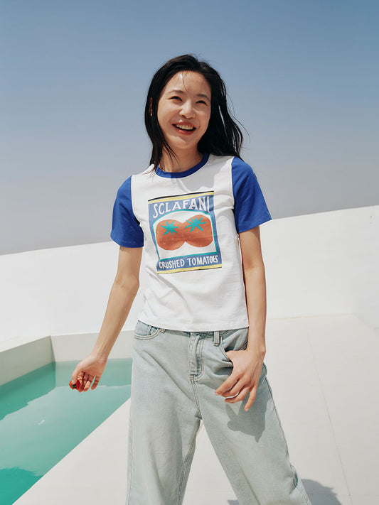 Tomato printing tee