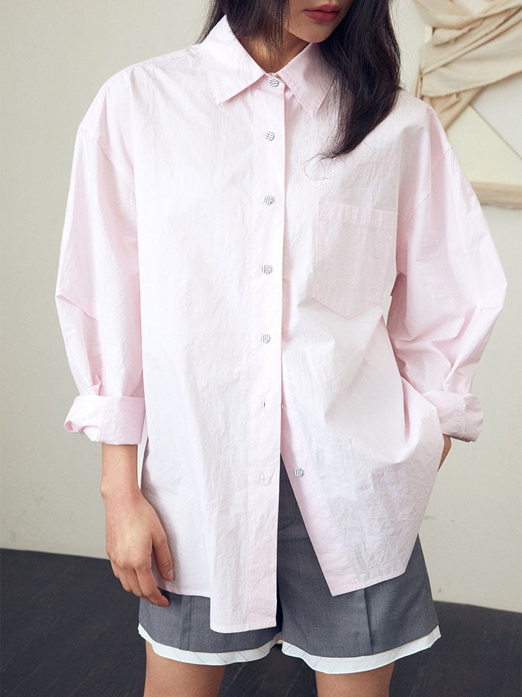 Soft washed texture shirt