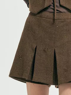 Embellished Tweed shorts