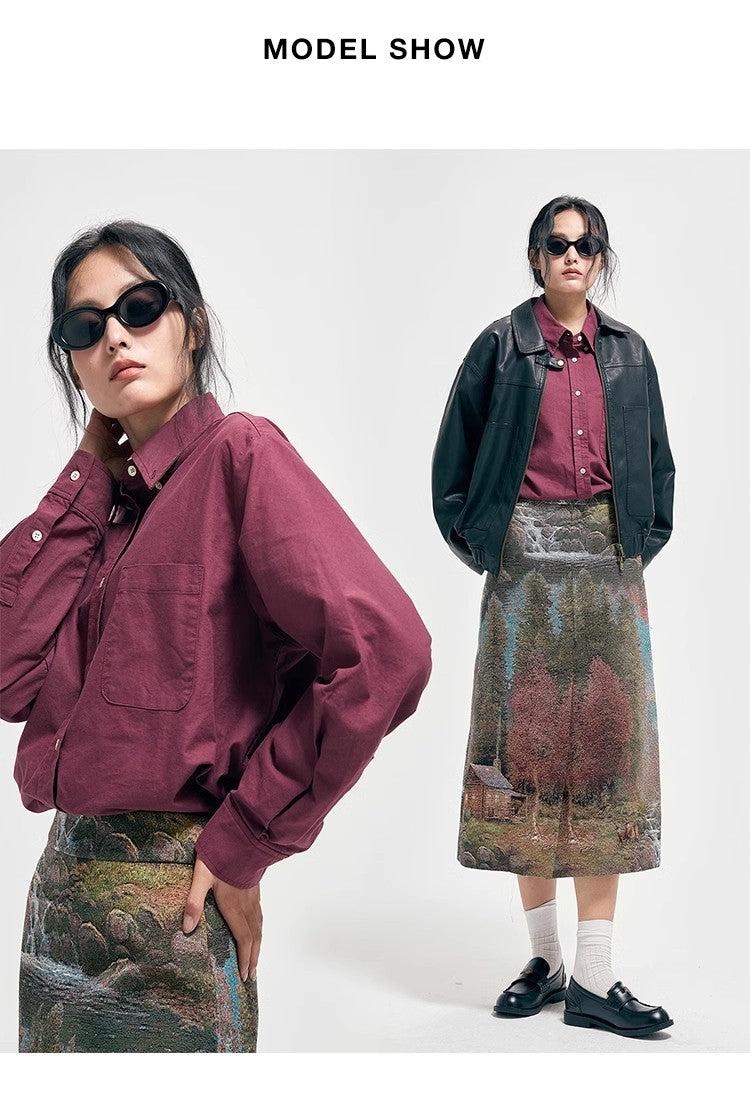 Howl Studio Early morning in Finland maxi skirt