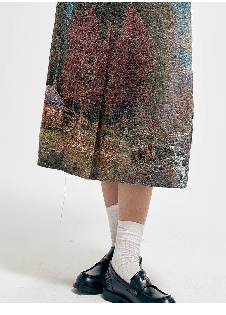 Howl Studio Early morning in Finland maxi skirt